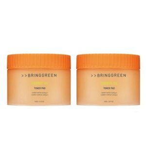 BRINGGREEN Carrot Vita Toner Pad, 60 Pads, 2-pack
